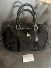 Vintage Black Christian Dior Boston Bag