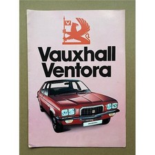 VAUXHALL VENTORA BROCHURE 1974 colour booklet UK