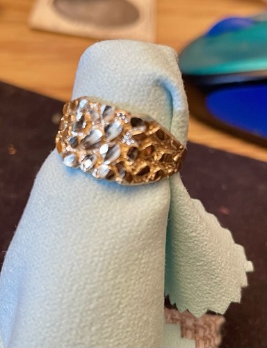 Men nugget ring - 10, k