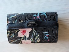 Guess Black Floral Wallet 