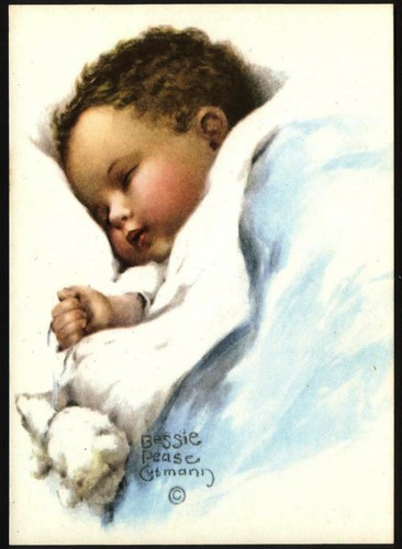 Modern postcard sleeping - modern, postcard: