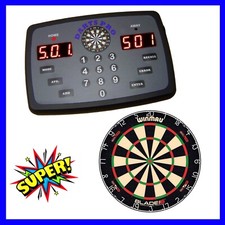 Dart Scorer Darts Pro Blade 6 Dartboard with Darts Pro Electronic Scorer Bundle