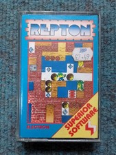 Repton cassette tape by Superior Software for the Acorn Electron