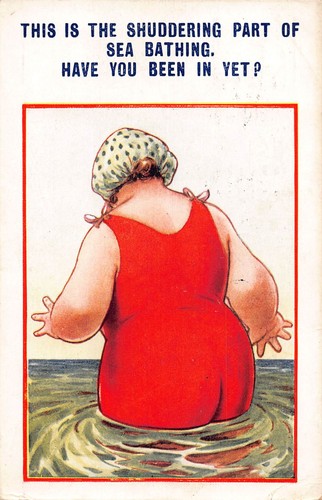Postcard comic fat - ,