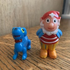 Vintage 1975 Enid Blyton Noddy Toyland BUMPY DOG & BIG EARS Cake Dec / Toy (D-6)