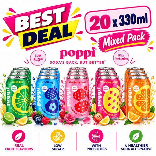 Poppi sparkling prebiotic - sparkling,