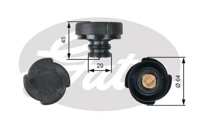 Gates radiator cap - for, mg