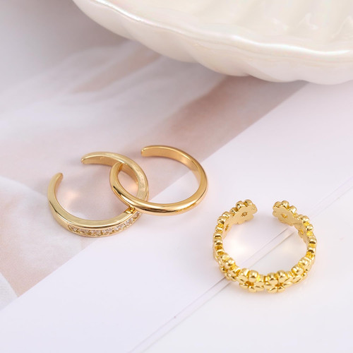 Gold toe rings for - gold, women,open
