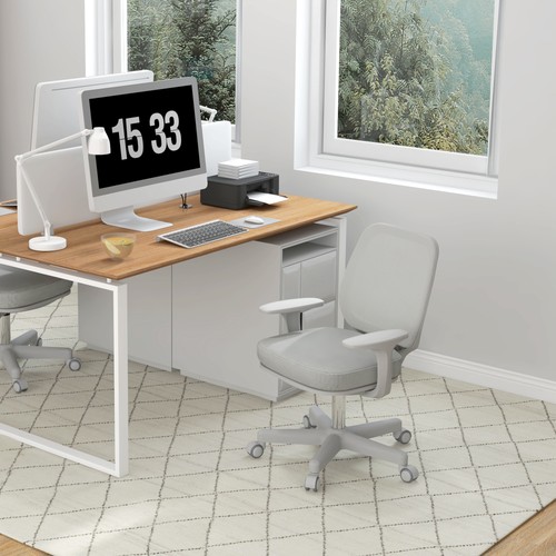 Breathable mesh swivel desk - breathable,