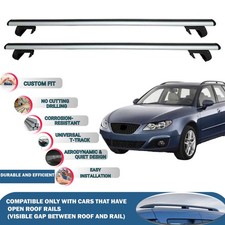 Roof Rack Cross Bars for Seat Exeo St 2009-2012 2 Pcs Silver
