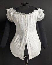 Victorian / Edwardian Antique Fashion Corset Cover  - Aristocratic Monogram ?