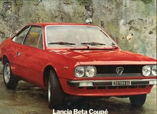Lancia Beta Coupé Series 1 c.1977 multi-language large format sales brochure