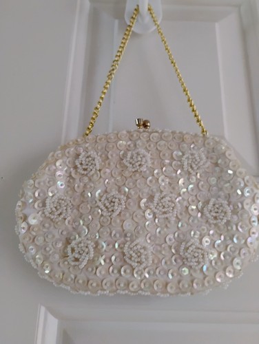 Vintage 50s beaded handbag - 50s,