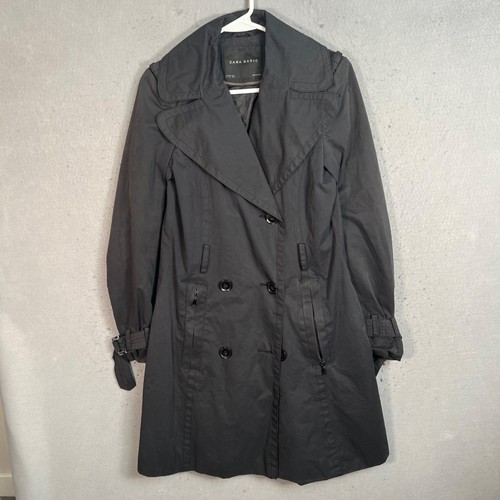 Zara basic womens black trench - basic,
