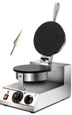 YUEWO Electric Ice Cream Cone Waffle Maker Machine Egg Roll Bowl Machine Waffle 