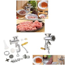 Classic Hand Operated Meat Grinder Rustproof Cast Iron Mincer for Home Use