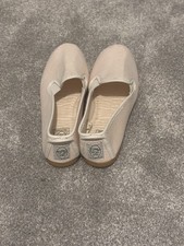 Pink striped flossy style shoes scented no box Size 4 (EU 37)