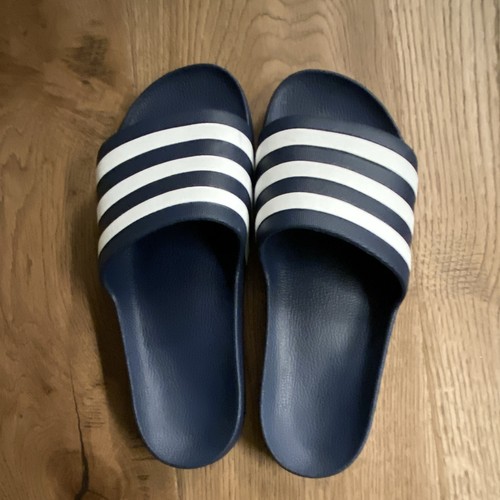Adidas adilette navy white - adidas, navy/white