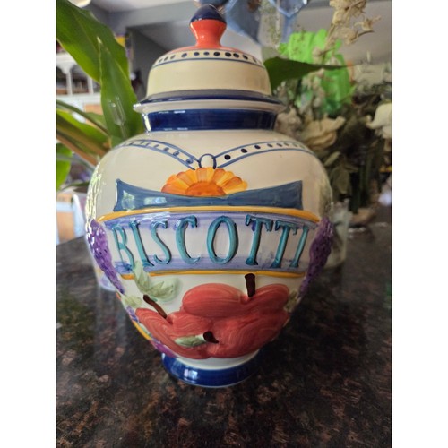 Biscotti cookie jar