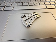 16mm Omega stainless steel Deployment Clasp Buckle Fits To Leather Rubber strap