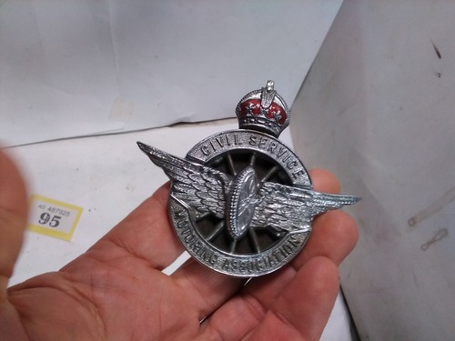 Civil service car grill badge - civil,