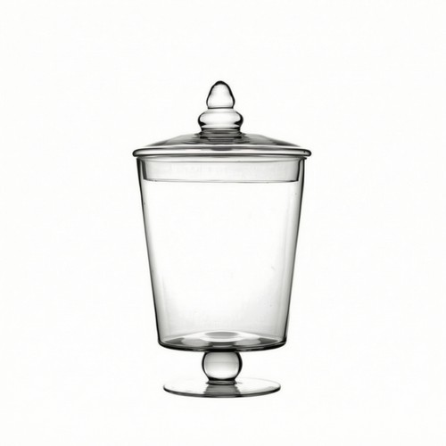 Apothecary jar with lid - jar, clear