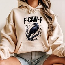 Hoodie F-Caw-F Raven , Gothic