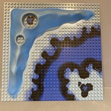 Rare Vintage Lego Under Sea Base Board 32x32 6190 sharks aqua zone 