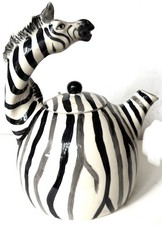 Zebra Ceramic Teapot By Blue