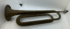 ANTIQUE MILITARY BRASS BUGLE -
