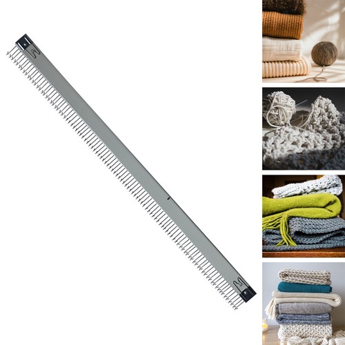 Knitting machine cast comb - on,