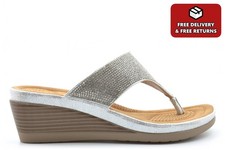 Womens Glitter Sandals Ladies