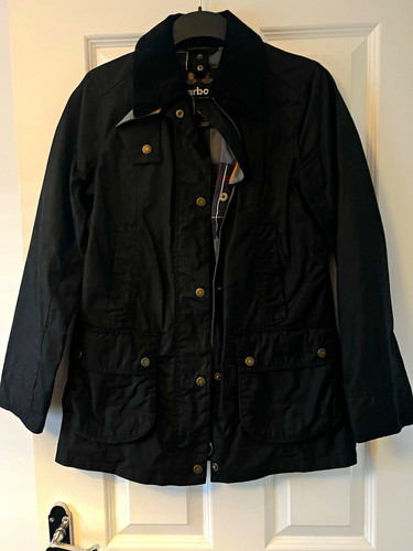 Barbour women black waxed - women's,