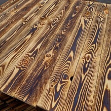 New scorched wood boards - scorched,