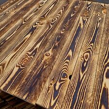 10 NEW Scorched Wood Boards NOT PALLET  - Wall Cladding Timber Planks Boards