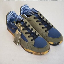 Terra Plana Worn Again Eco Friendly Shoes Camo Sole Rare NWT Blue Green US 8.5 