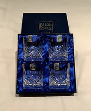 Set of 4 Royal Scot Crystal