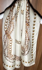 Moschino White/Gold 100% Silk