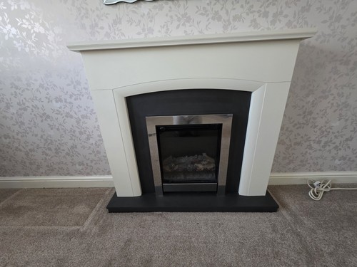 Modern electric fireplace - electric,