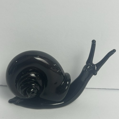 Art glass snail figurine - art,
