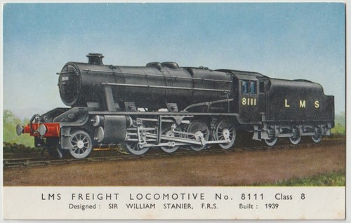 Railway art postcard - art, 8f