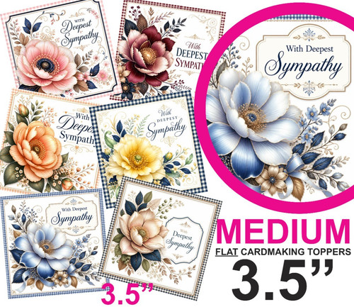 Deepest sympathy card toppers - sympathy,