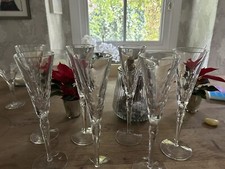Lead Crystal Champagne Flutes