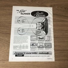 GRAM123 MAGAZINE ADVERT 11X8 TANNOY DUAL CONCENTRIC SPEAKERS