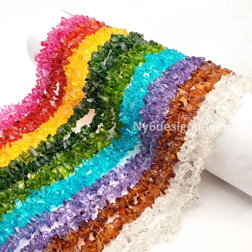Glass crystal chip beads - glass,