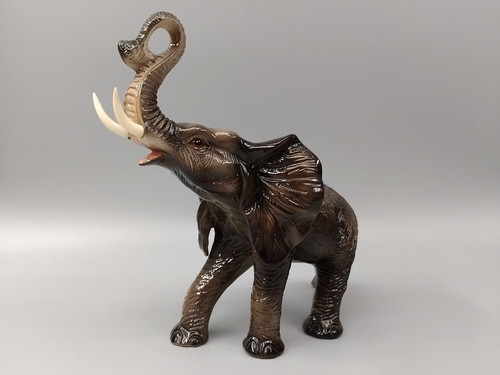 Vintage ceramic elephant - ceramic,