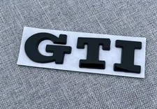 GTi Badge Emblem Black Metal