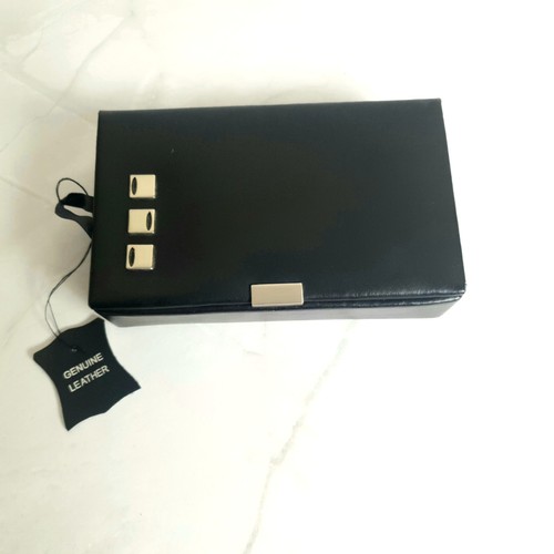 Genuine leather black - genuine,