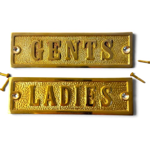 Ladies gents toilet sign - ladies,