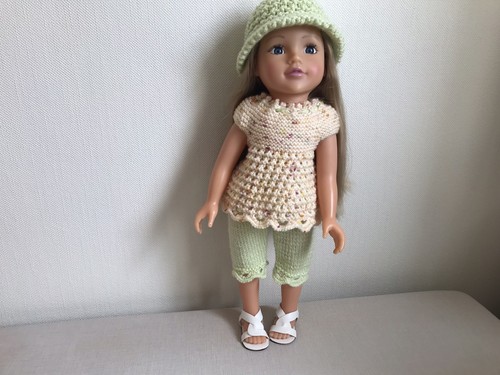 Hand knitted dolls clothes - knitted,